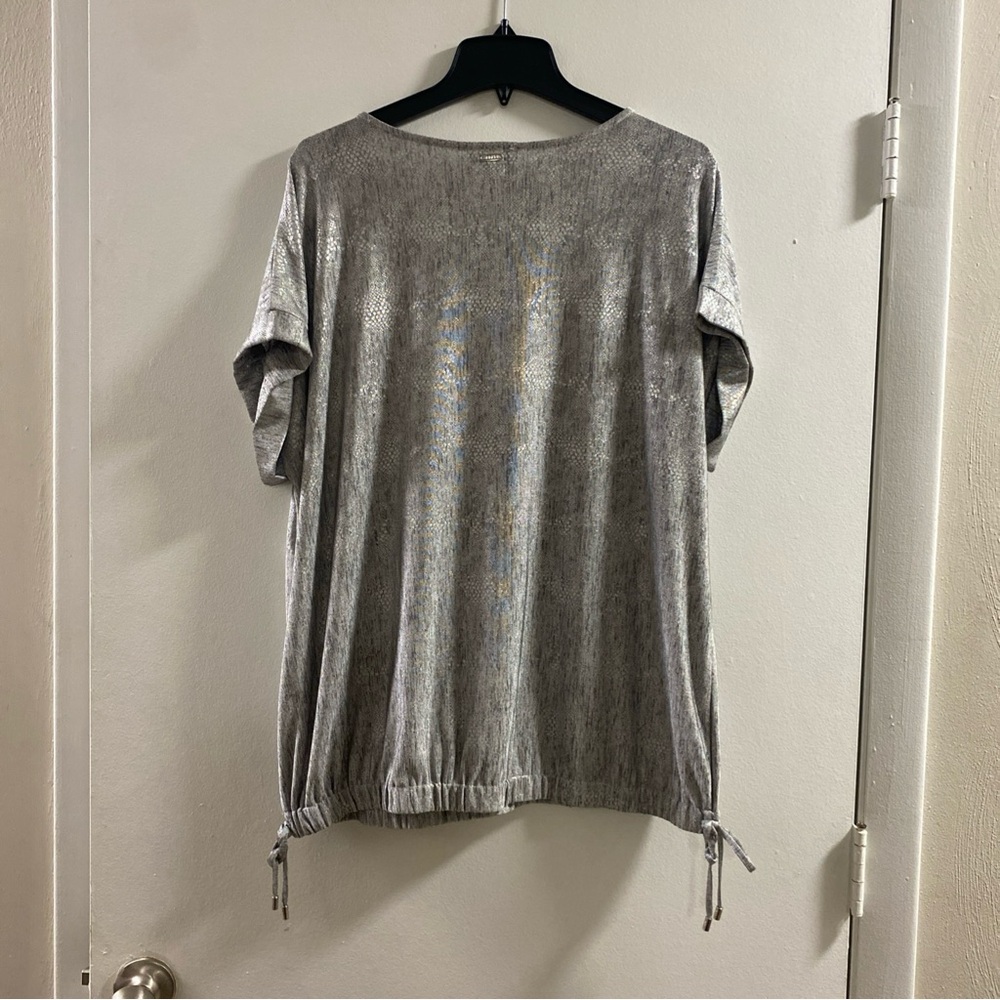Calvin Klein Silver Short Sleeve Top‎ - Picture 3 of 7